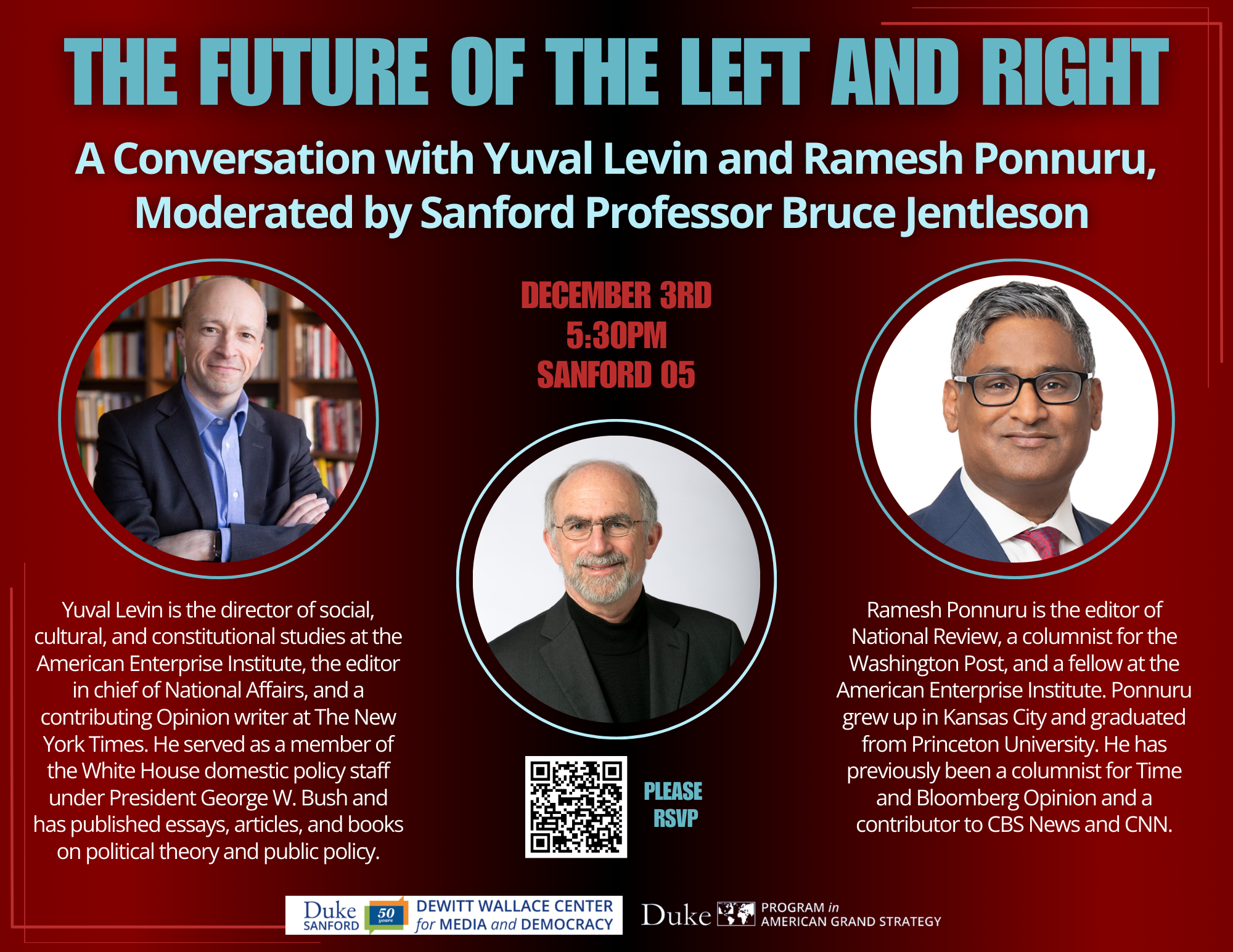 Event poster for The Future of the Left and Right